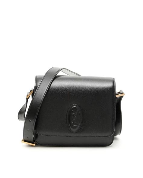 Saint Laurent Black Le 61 Medium Saddle Leather Crossbody